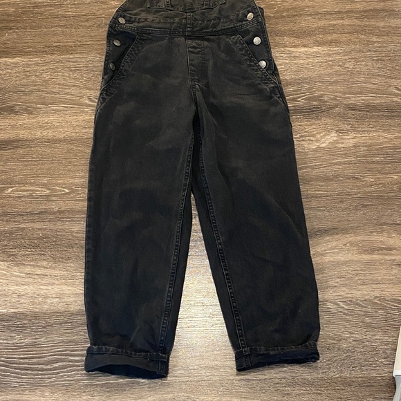 ASOS DESIGN denim overall in washed black SIZE 4 - Picture 4 of 15